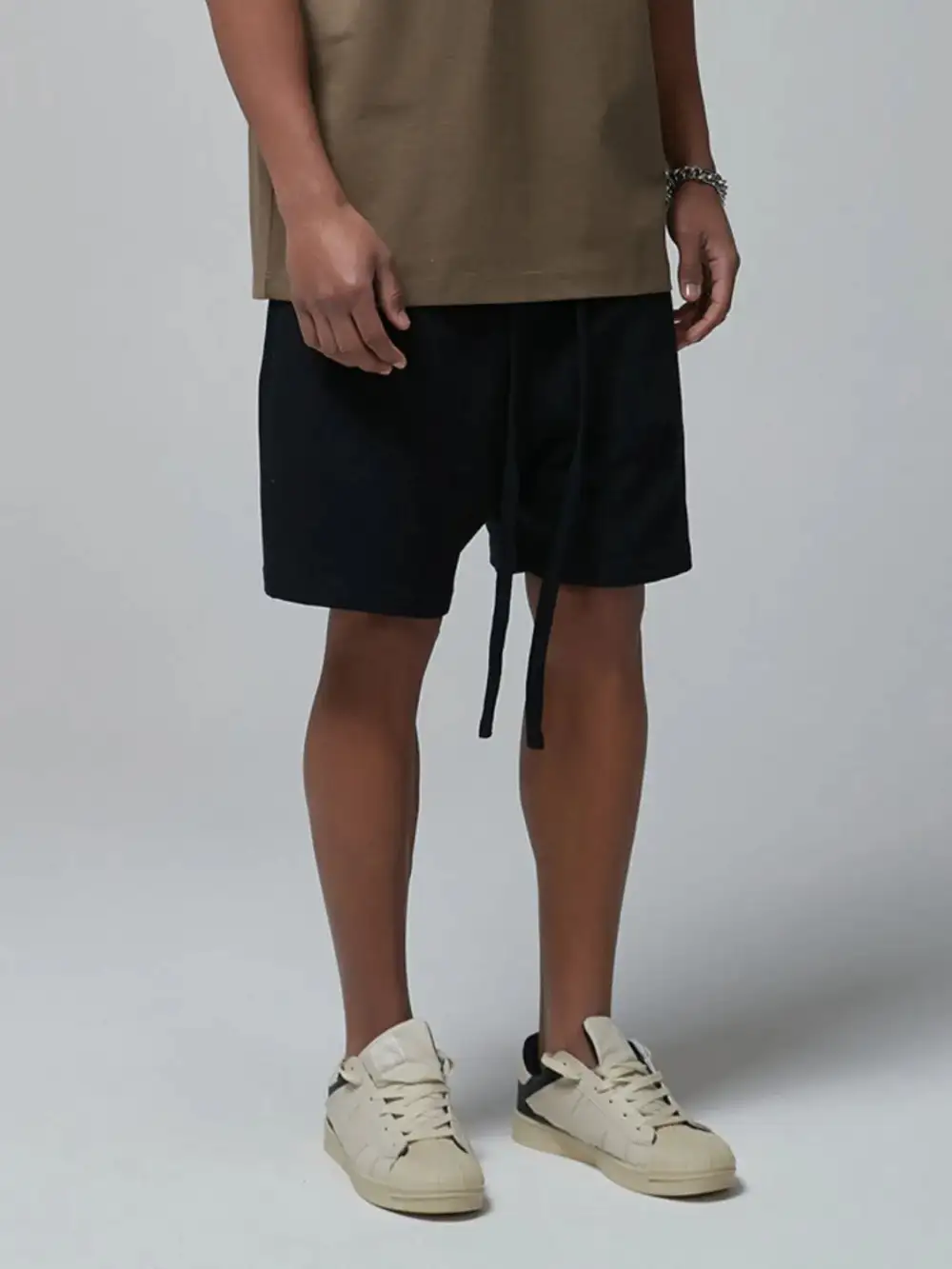 Utility Drawstring Cotton Blend Casual Shorts