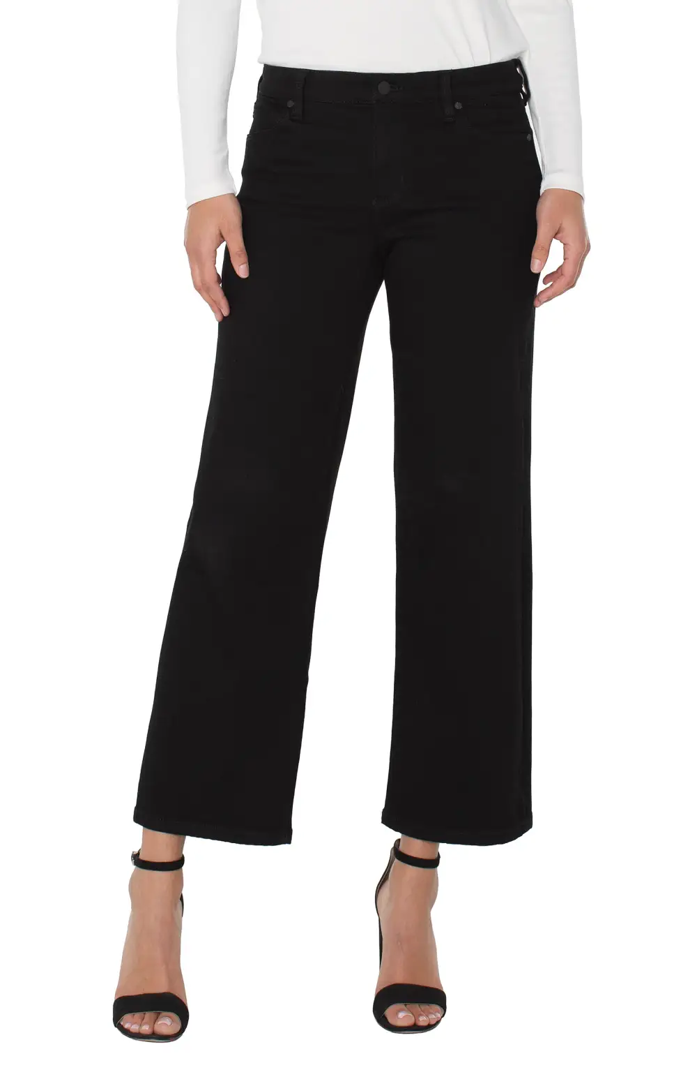 Wide Leg High Rise Jeans