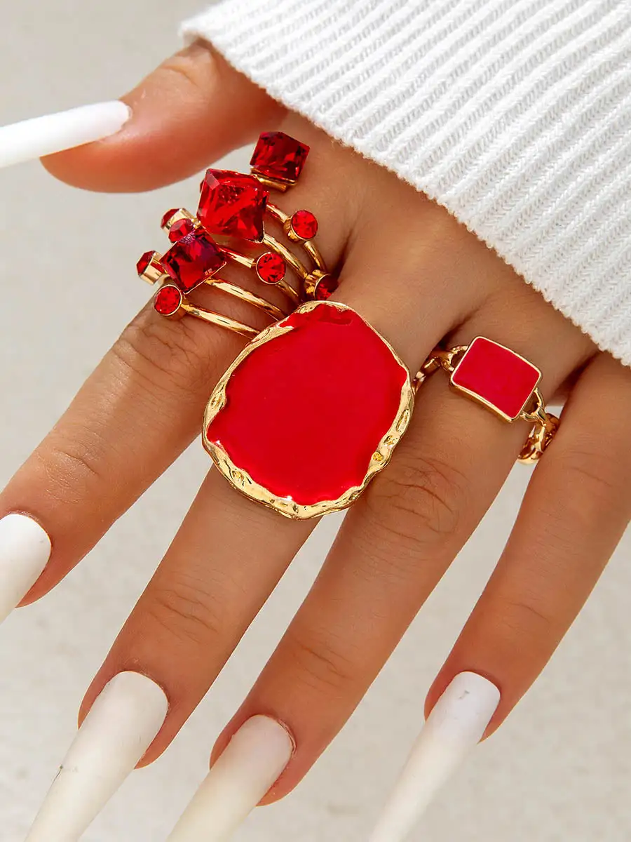 Geometric Casual Alloy Ring