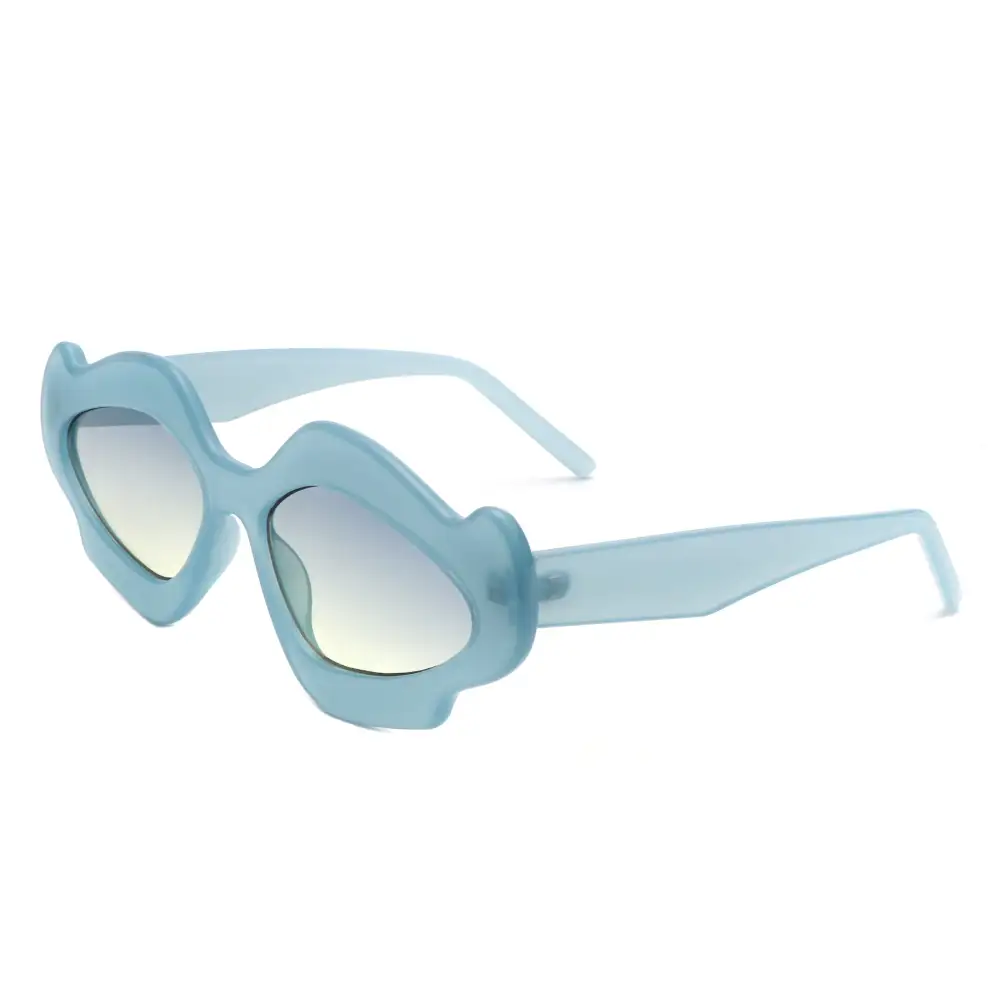 Rhinestone Geometric Frame Sunglasses