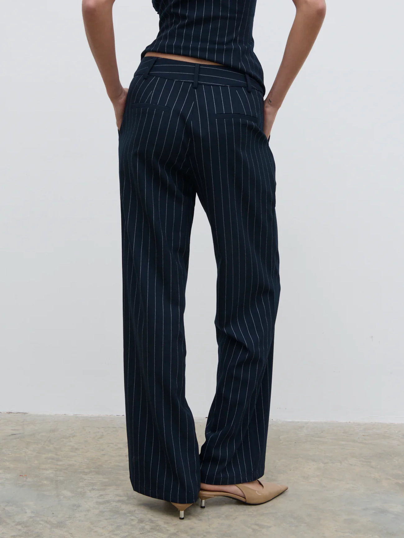 Slouchy Pinstripe Trousers