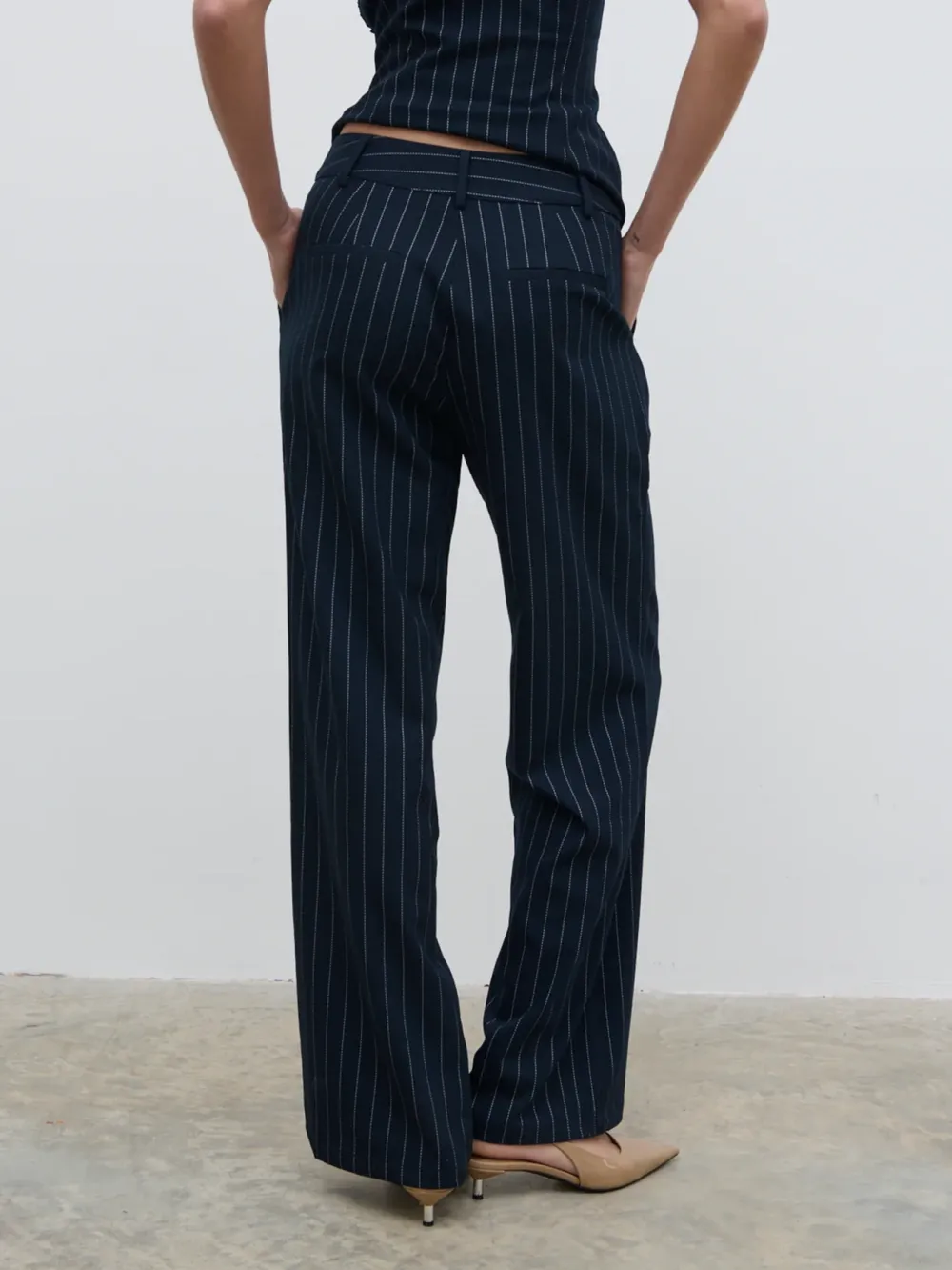 Slouchy Pinstripe Trousers