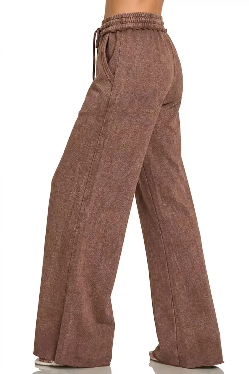 Washed French Terry Sweatpants Pants