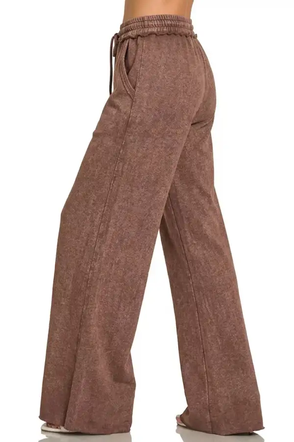 Washed French Terry Sweatpants Pants