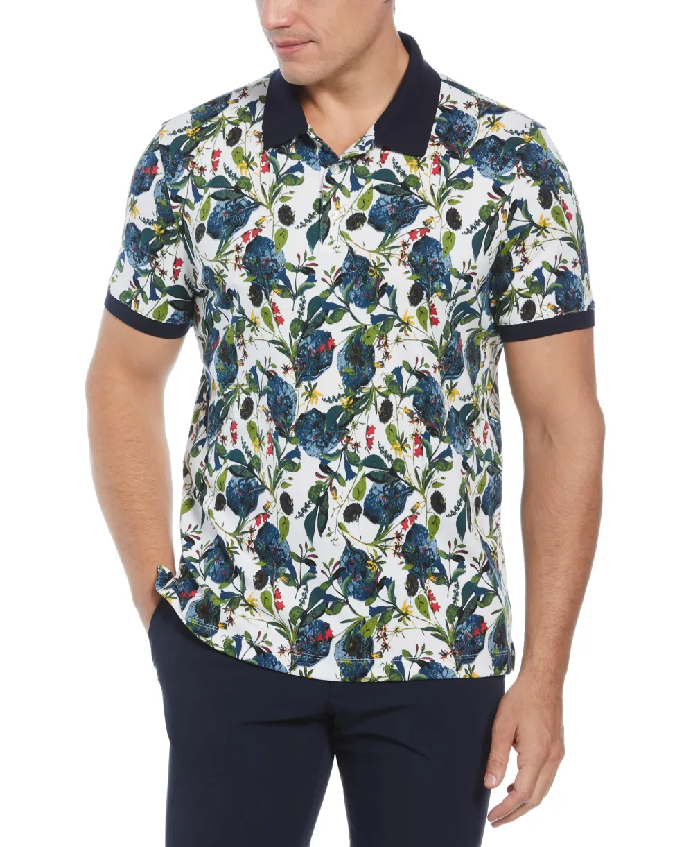 Wildflower Print Polo