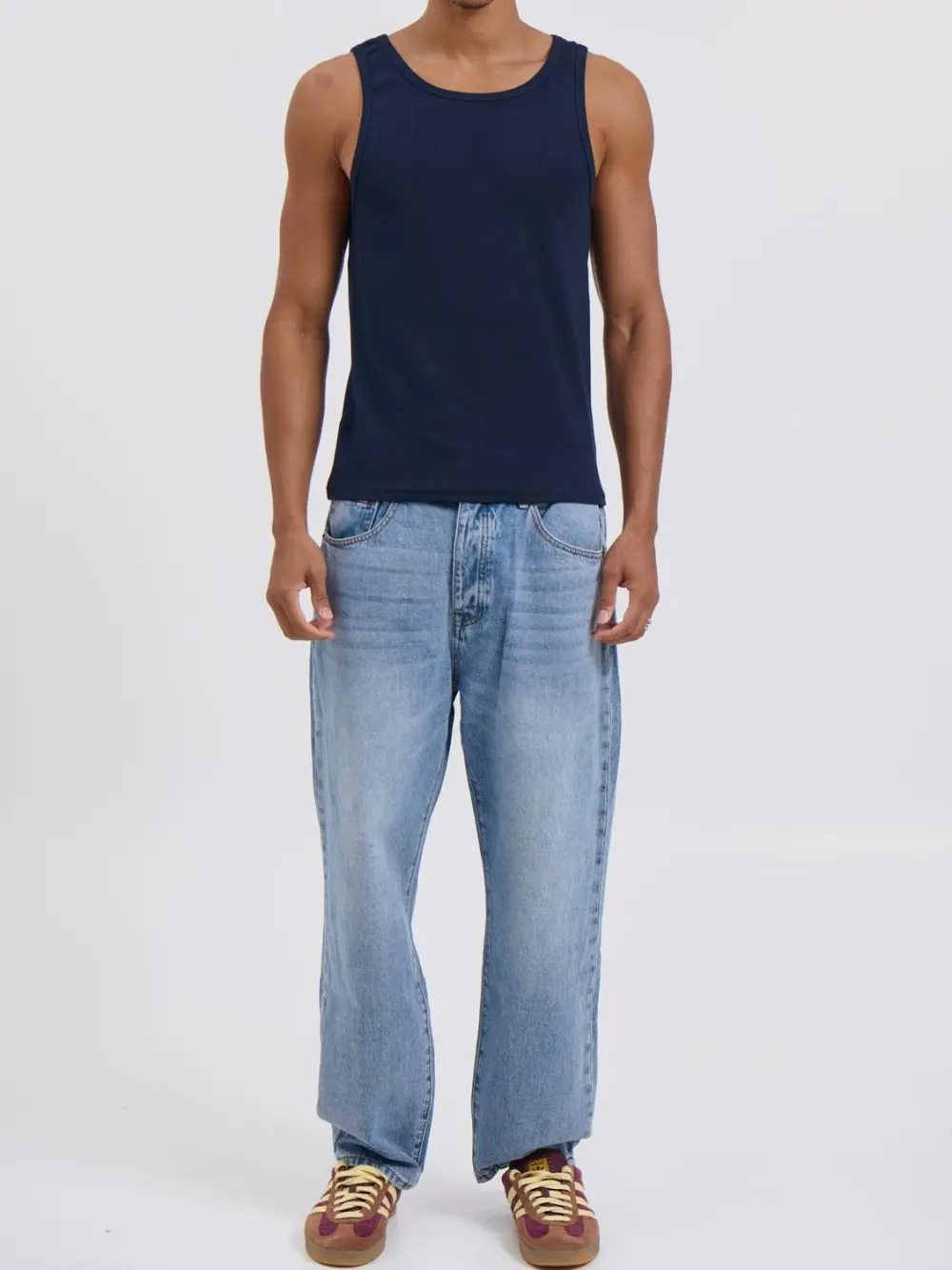 Simple And Soft Daily Calssic Blue Denim