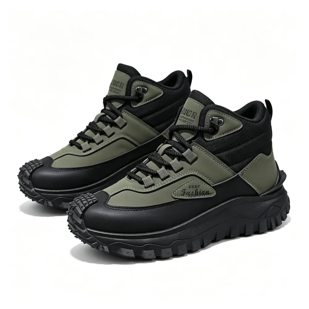 (⏰Limited Time Sale 70% OFF) 💥Men’s Work Hiking Boots – Waterproof, Non-Slip, Puncture and Smash Resistant, Wide Toe, Arch Support – Ideal for Daily Wear and Outdoor Adventures