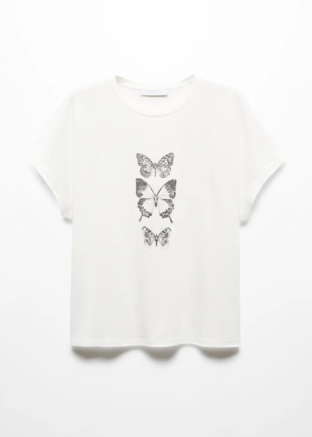 Printed cotton-blend t-shirt