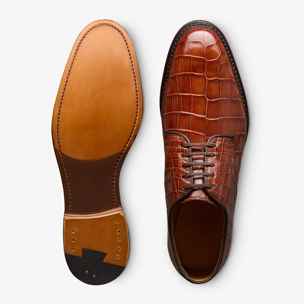 Commuting Style Leather Plain-toe Shoe