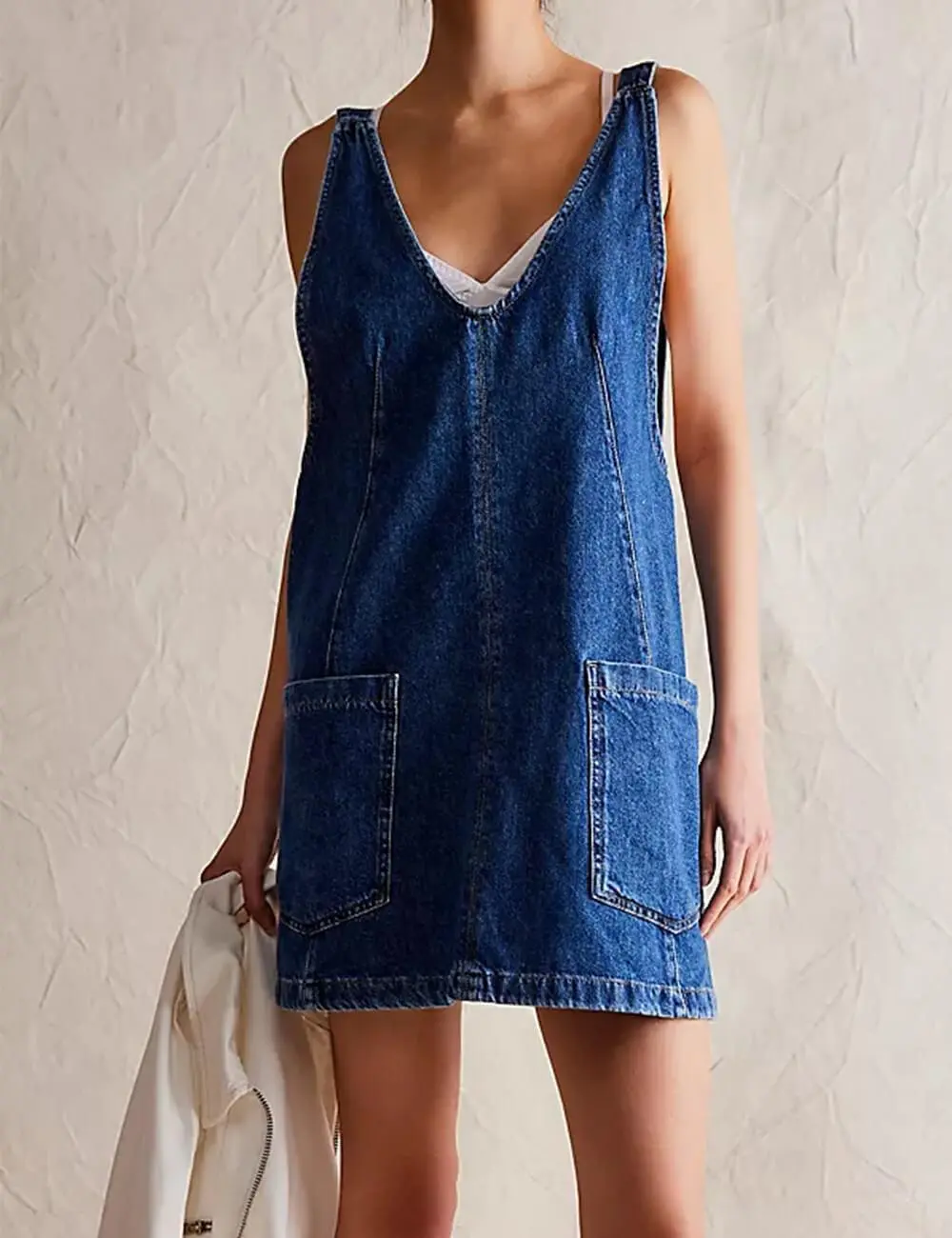 Pocket Denim Mini Dress