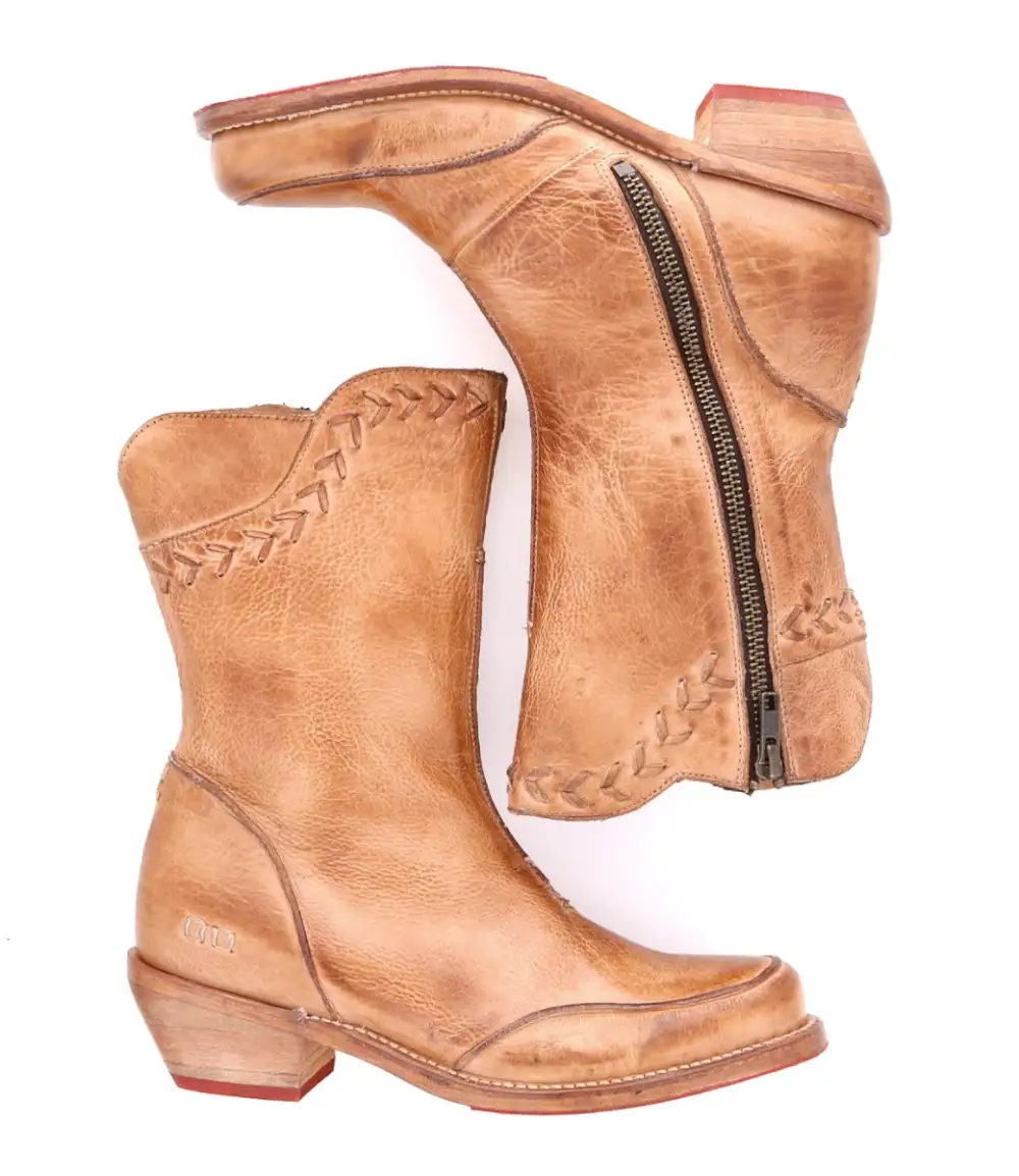 Square-Toe Apron-Toe Western Boots