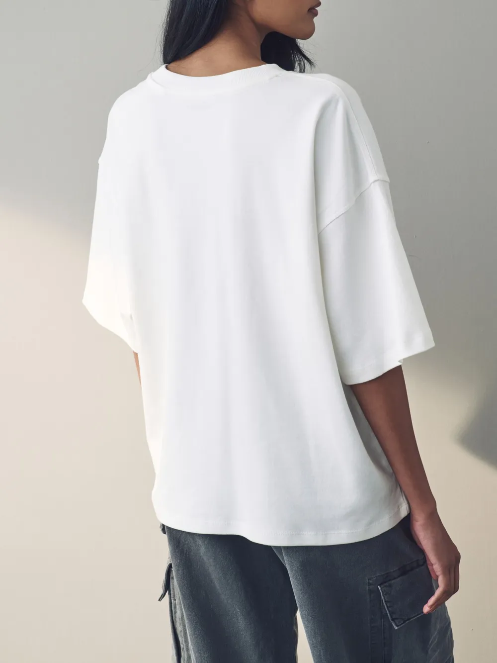 Oversized Relaxed Fit Heavyweight Crew Neck T-Shirt