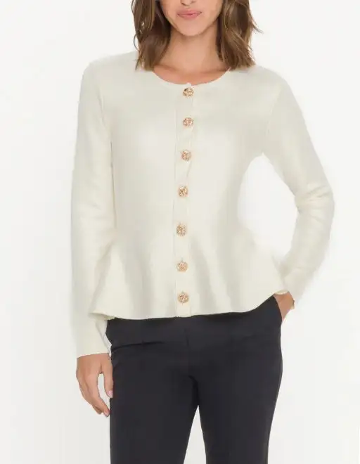 Button Front Knit Cardigan