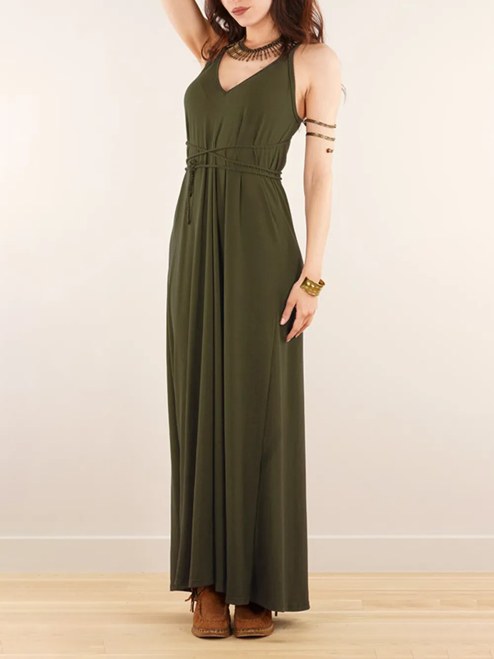 Loose And Reversible Strappy Long Dress