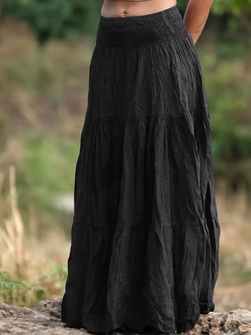 Tiered Ed Maxi Skirt