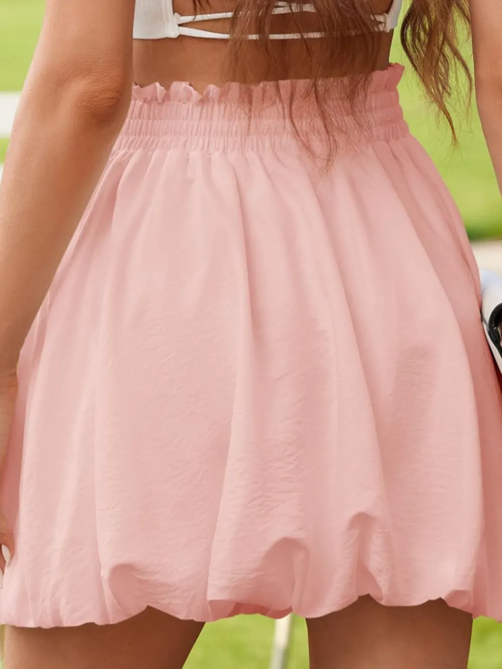 Frill Smocked Mini So Skirt