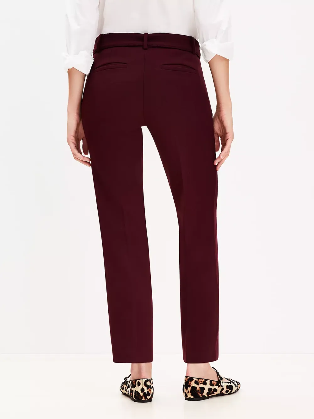 Tie Waist Riviera Slim Pants In Doubleface