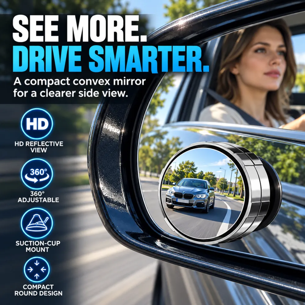 Round Blind Spot Mirror for Car Rearview