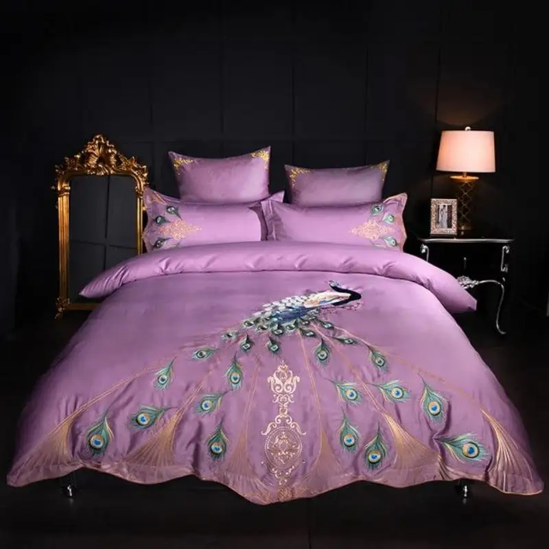 (Store Closing Sale) BlueCloud Peacock Bedding Set