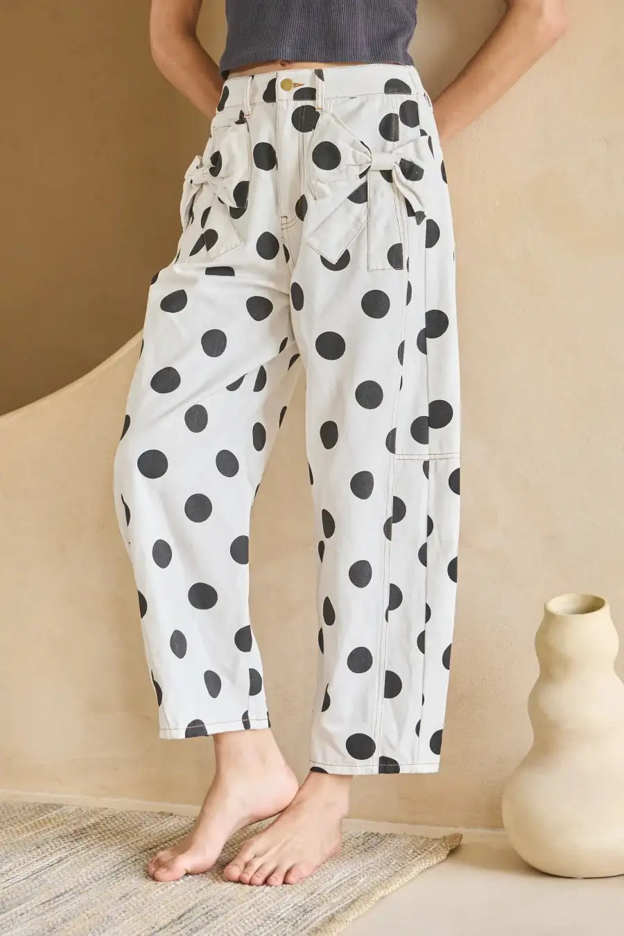 Soft Dot Barrel Pants