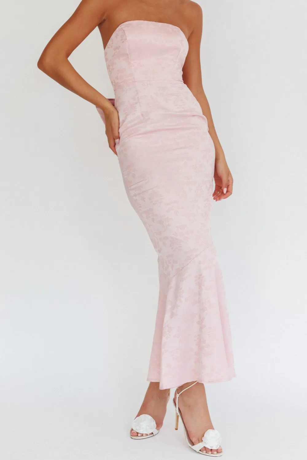Elegant Strapless Maxi Dress