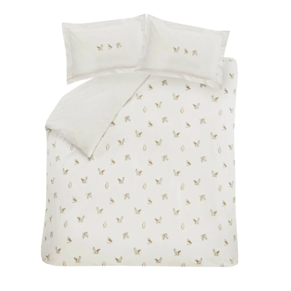 Calm Bedroom Reversible Printed Cotton Duvet Cover Set
