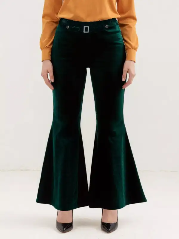 Velvet Flared Pants