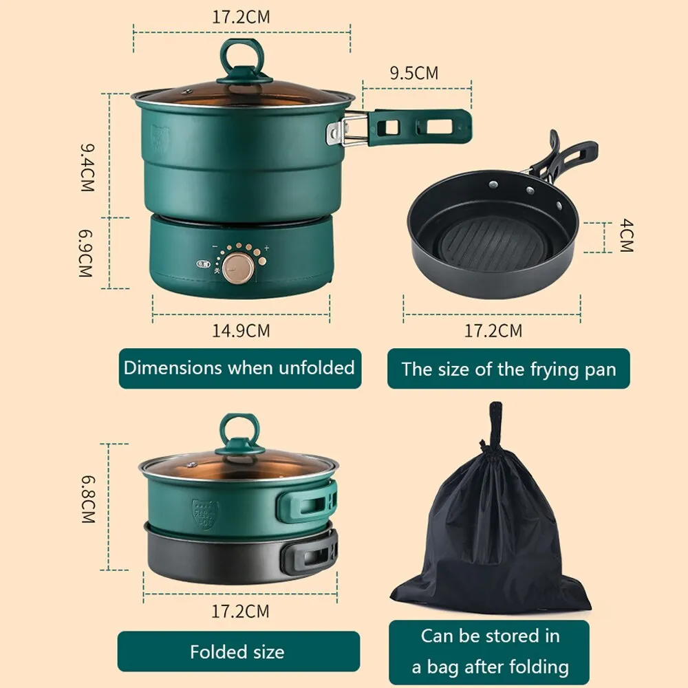 (Store Closing Sale) Electric Split Foldable Multicooker Frying Pan