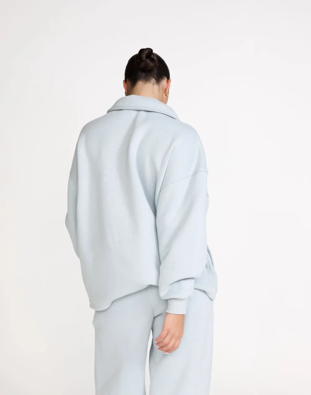 Remy Quarter Zip Jumper (Baby Blue)