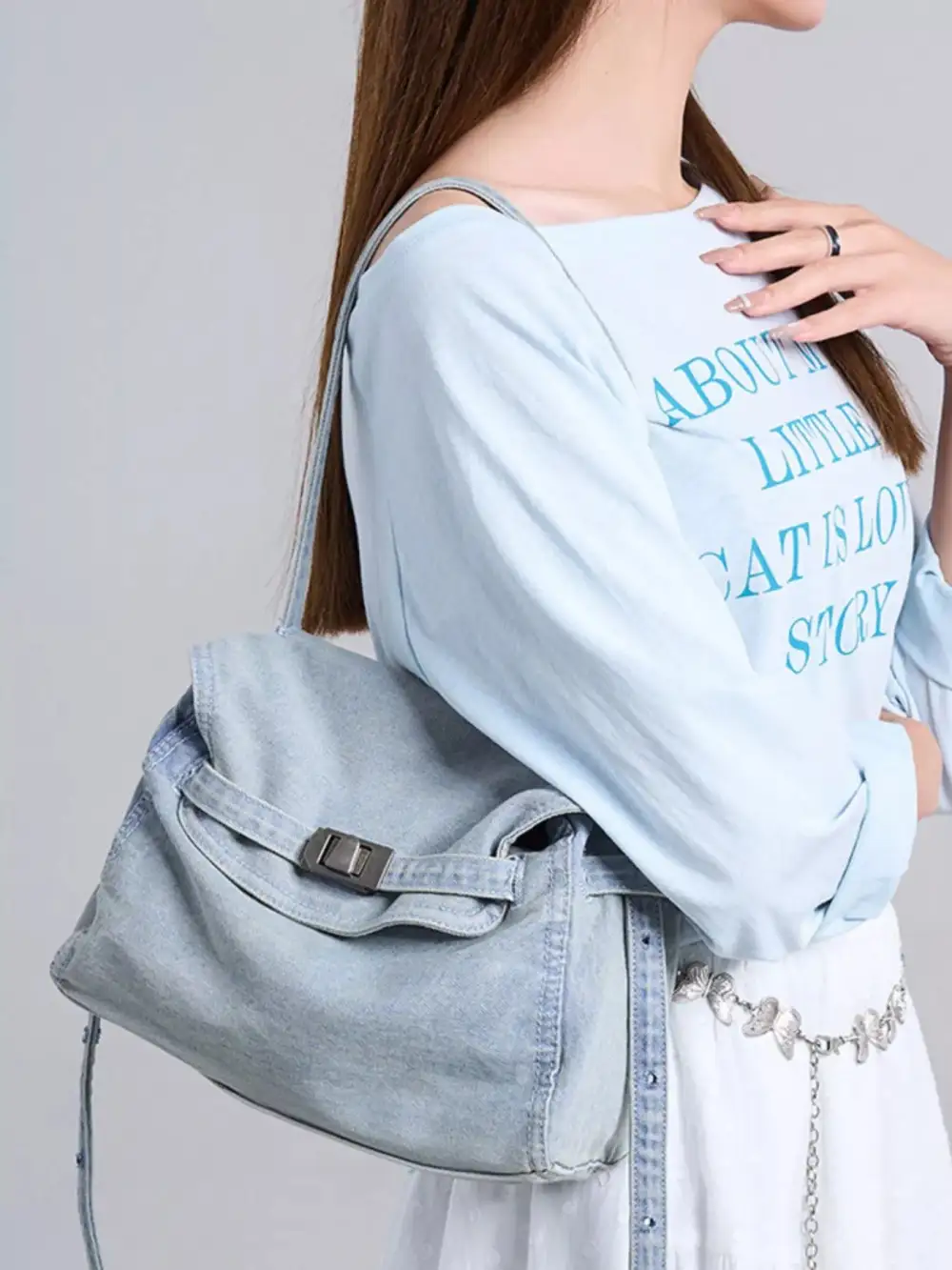 Denim Vintage Shoulder Bag