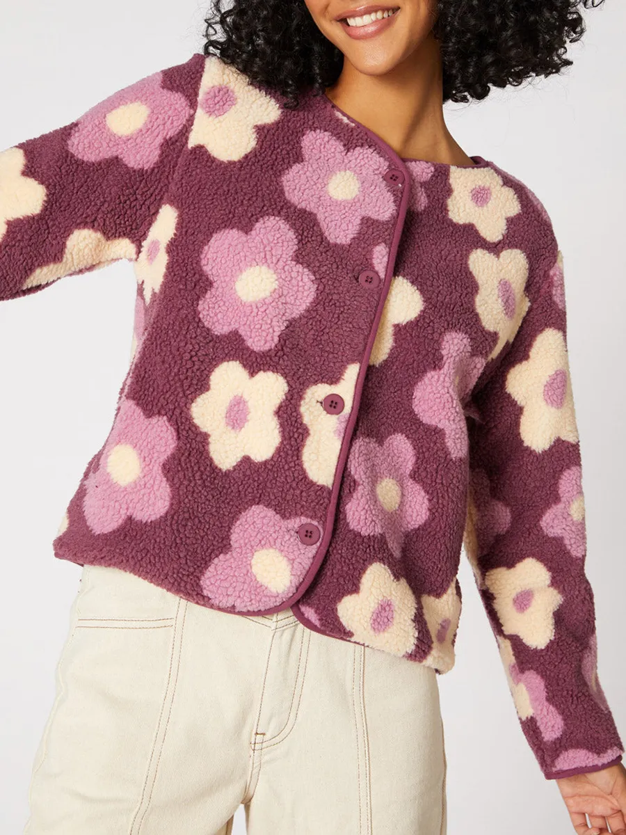 Floral Print Pink Jacket