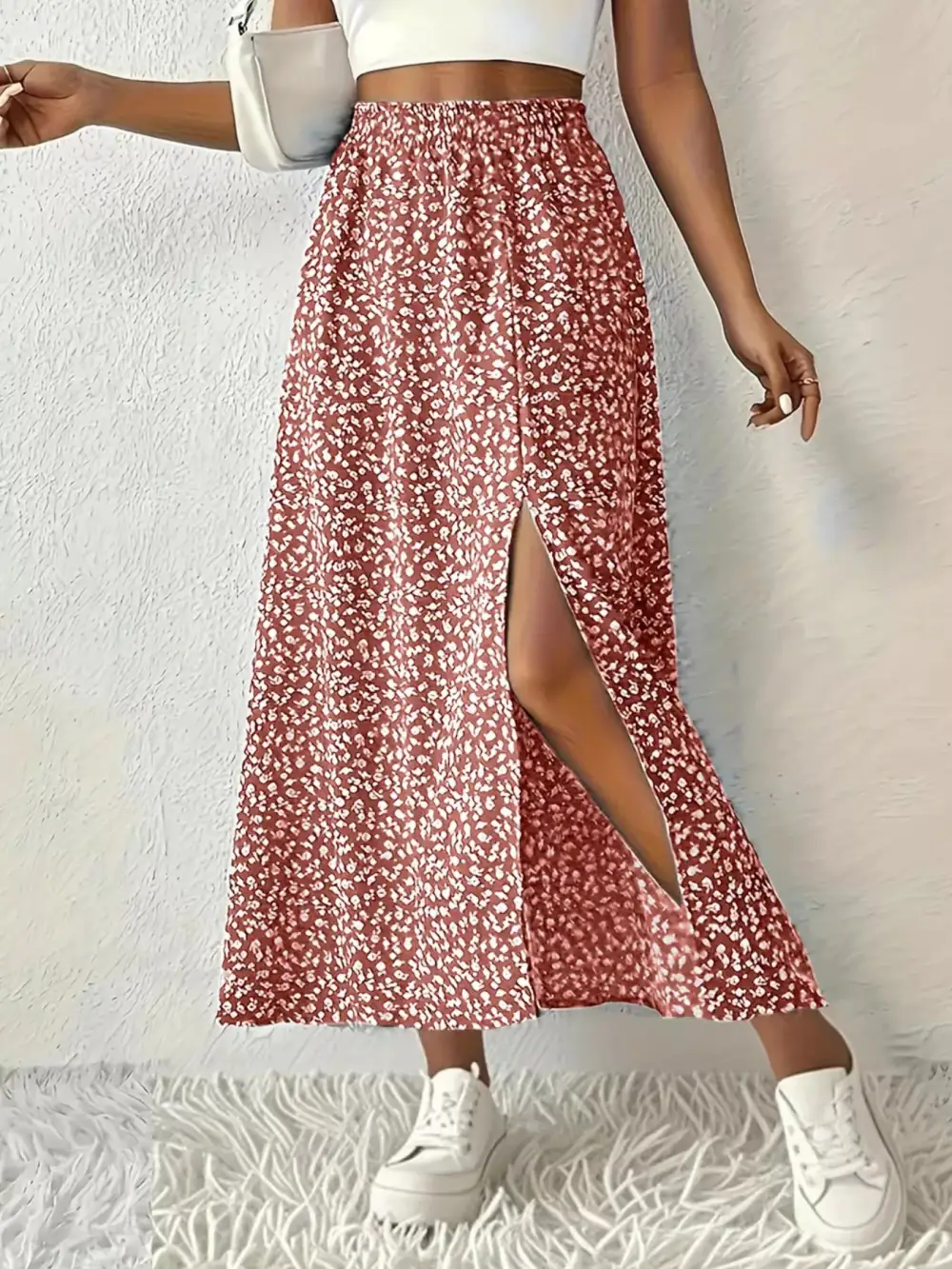 Slit Printed Ease So Skirt