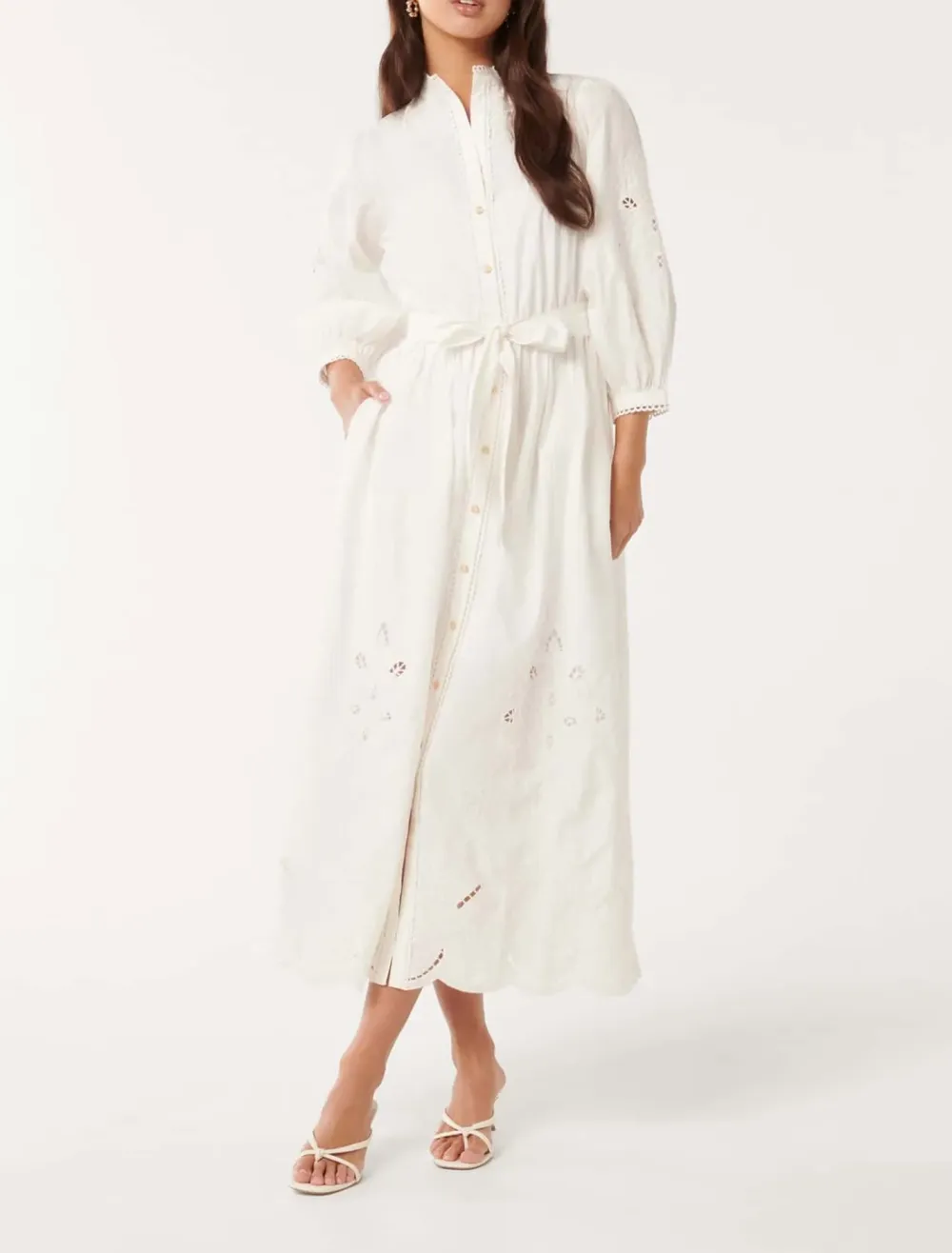 Crew Neck Midi Dress