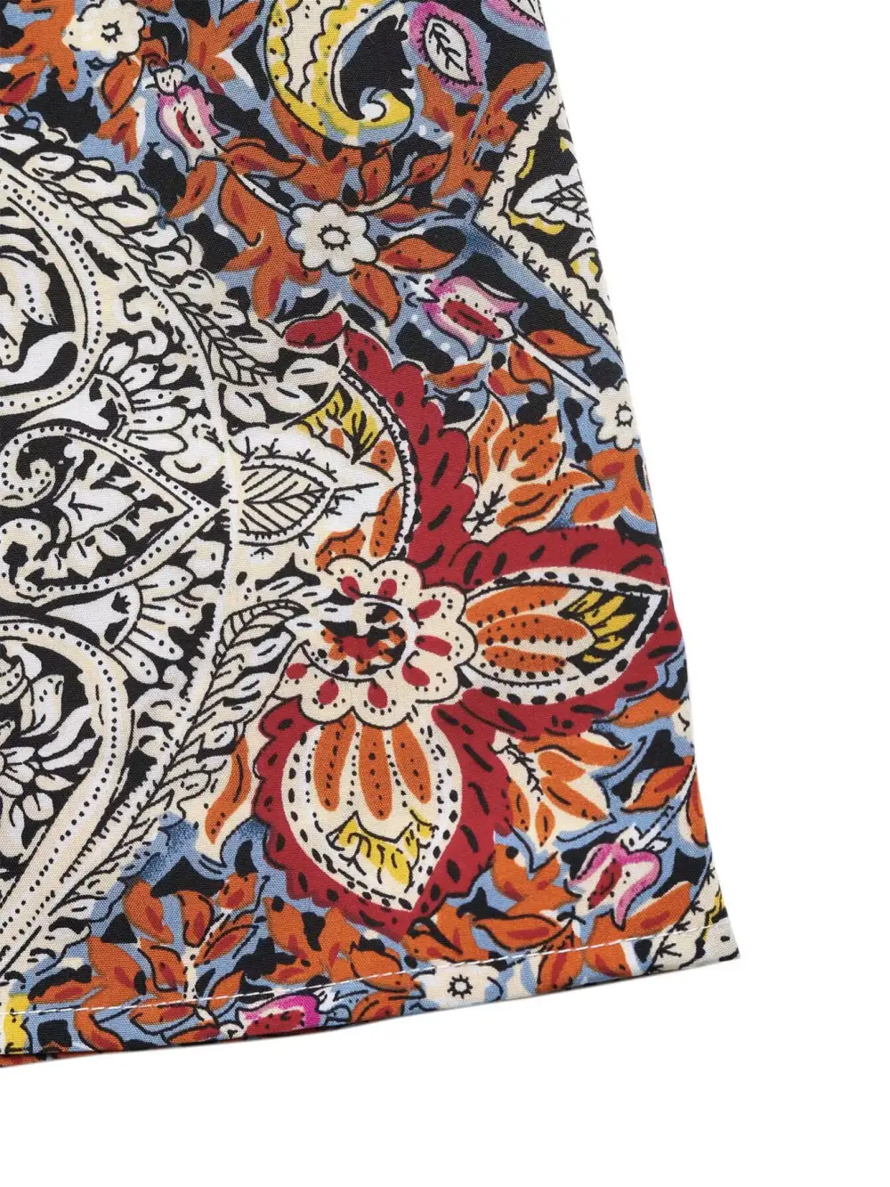 Paisley Print Sleeveless Midi Dress