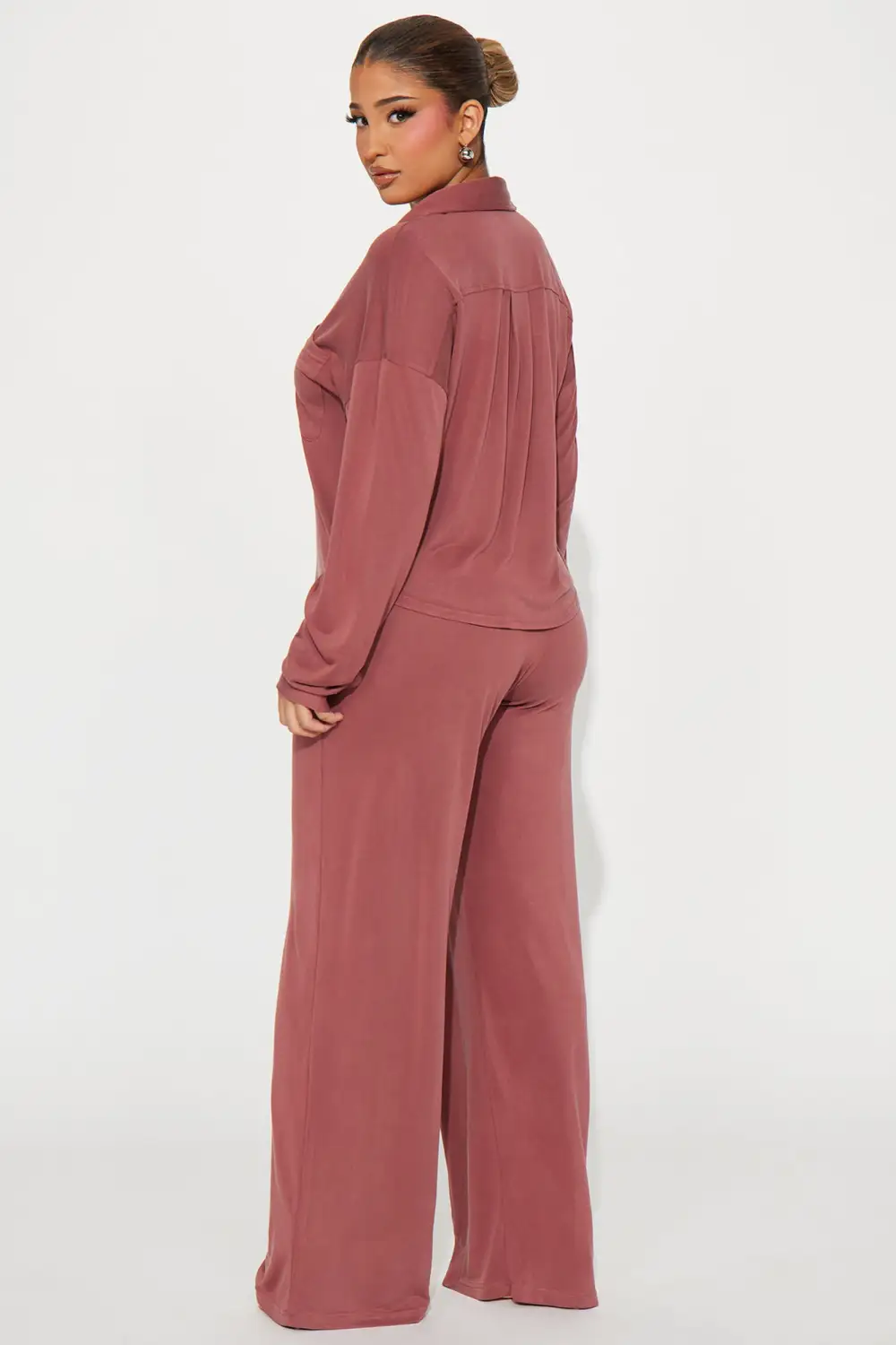 Taylor Super Soft Pant Set - Marsala
