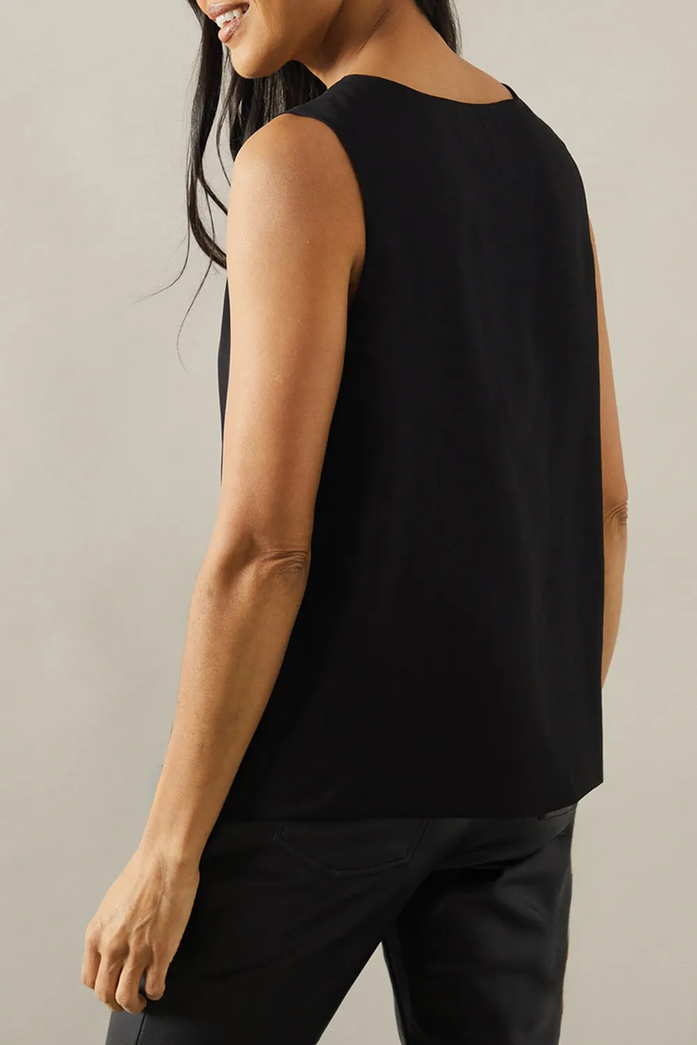 Georgette Fabric All-Match V-Neck Ladies Vest