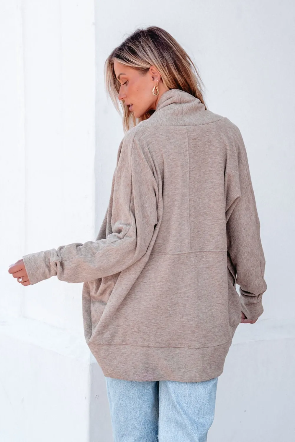 Make It Yours Taupe Brushed Cardigan