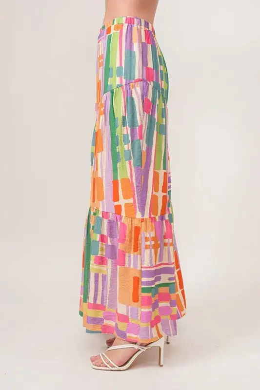 Tiered Why Maxi Skirt