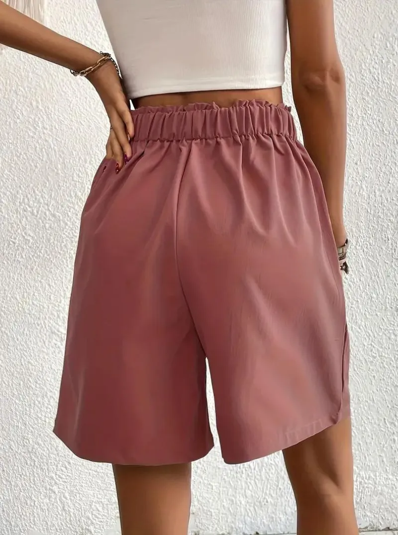 High Waisted Pleated Shorts