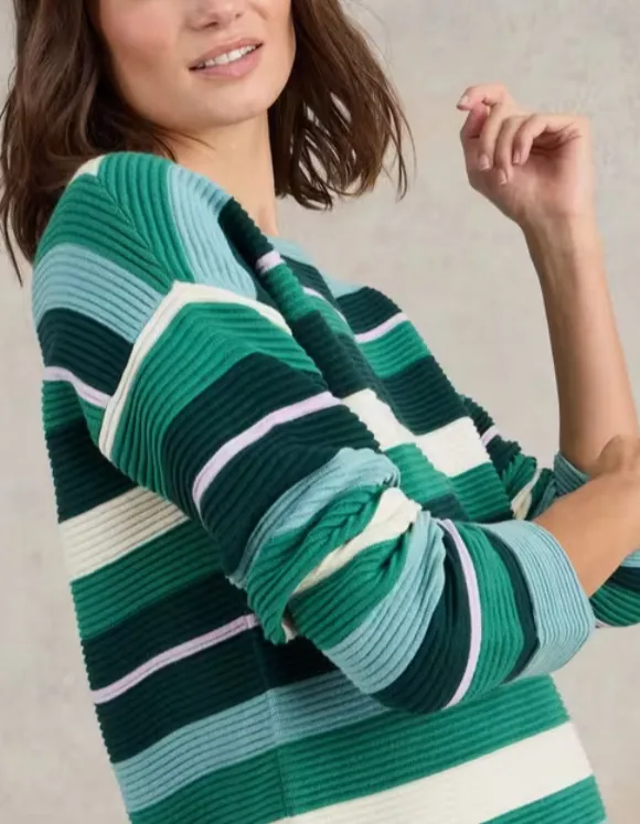 Crew Neck Striped Jumper