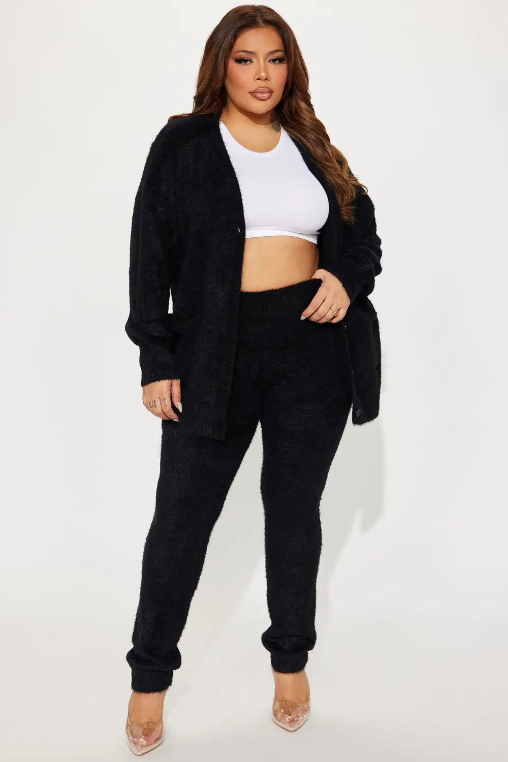 Lola Sweater Legging Set - Black