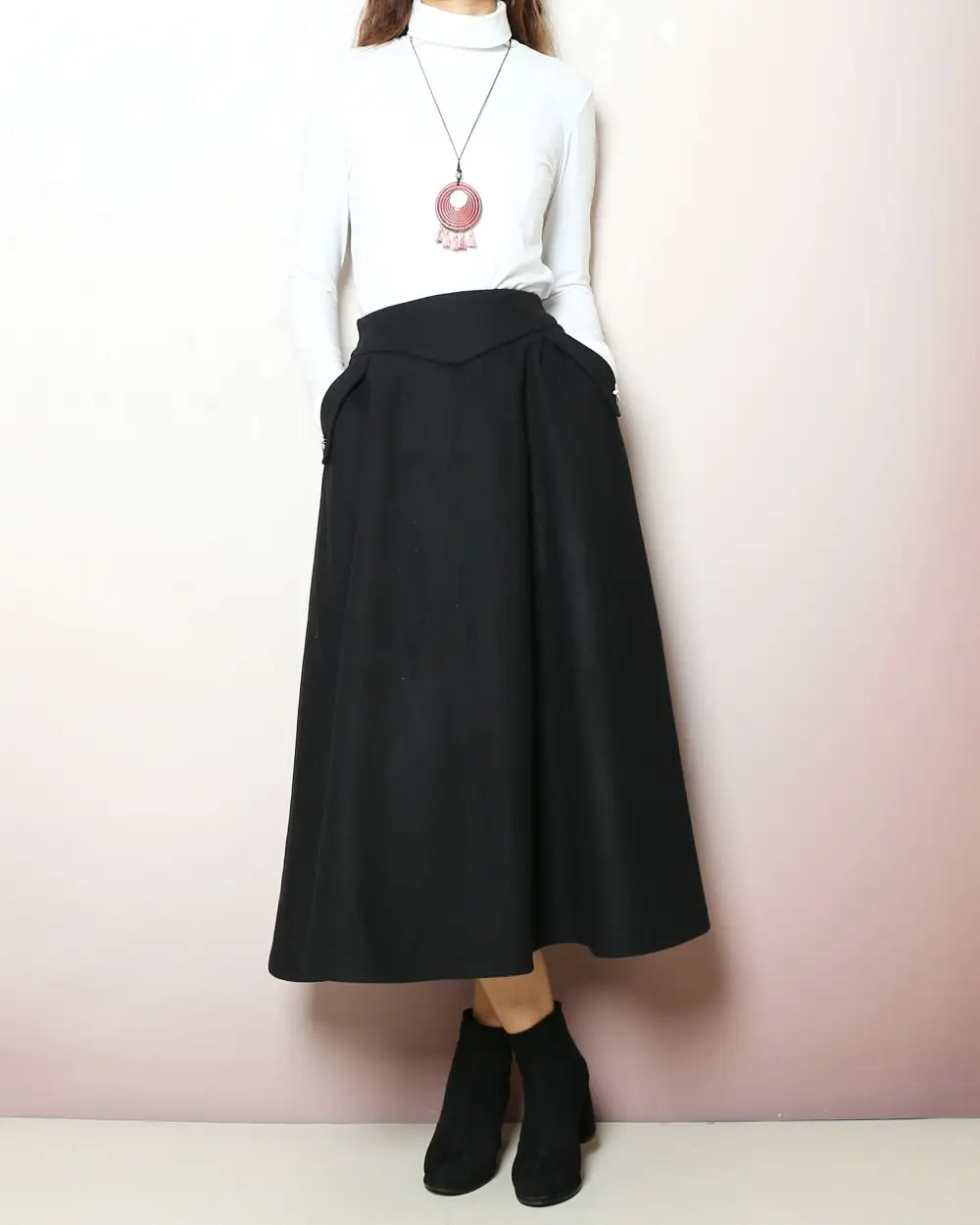 Wool Maxi Skirt