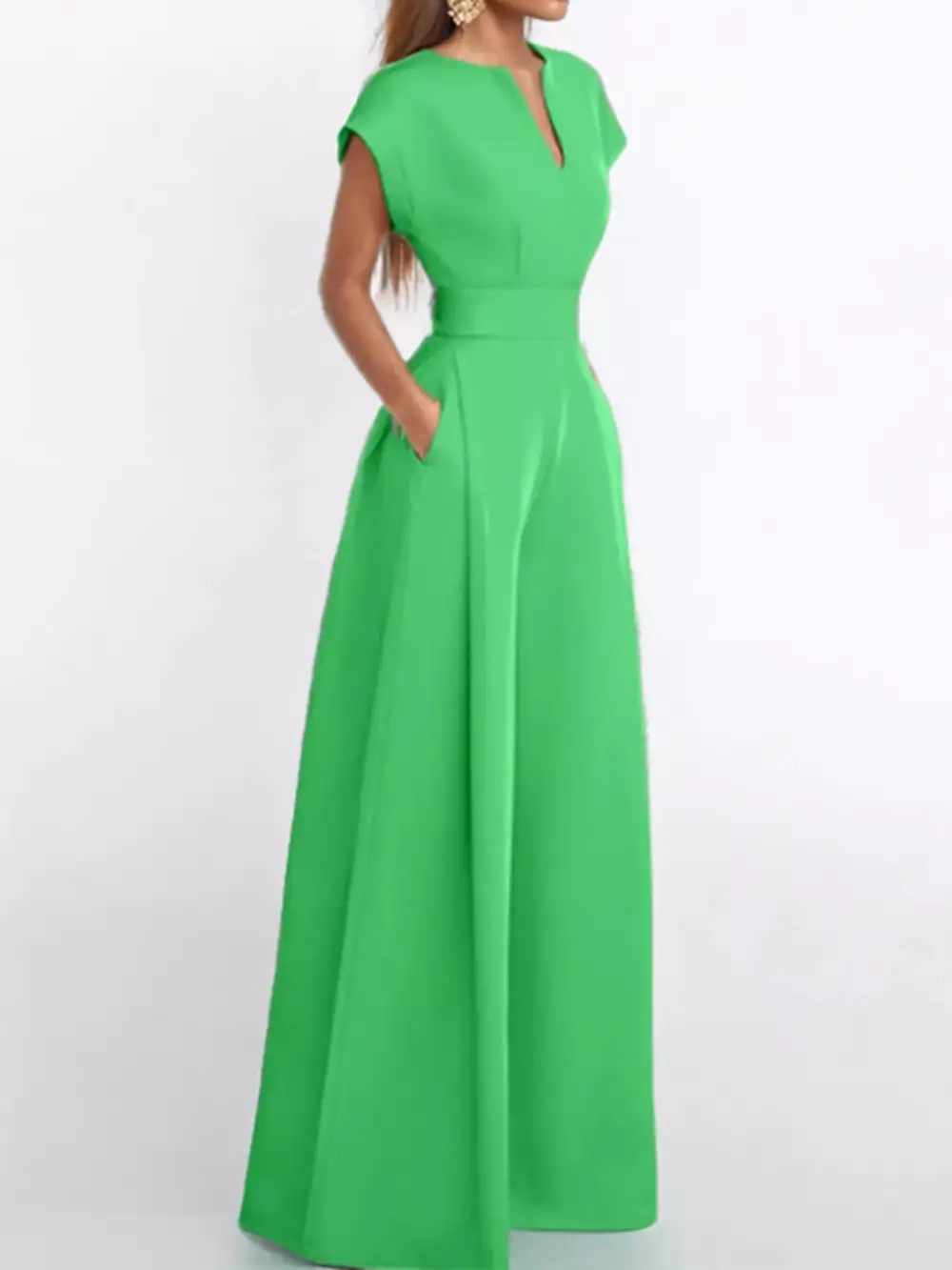 Wide Leg Full Jumpsuit