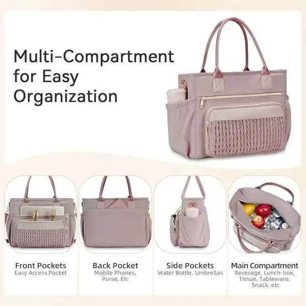 Insulated Portable Lunch Bag