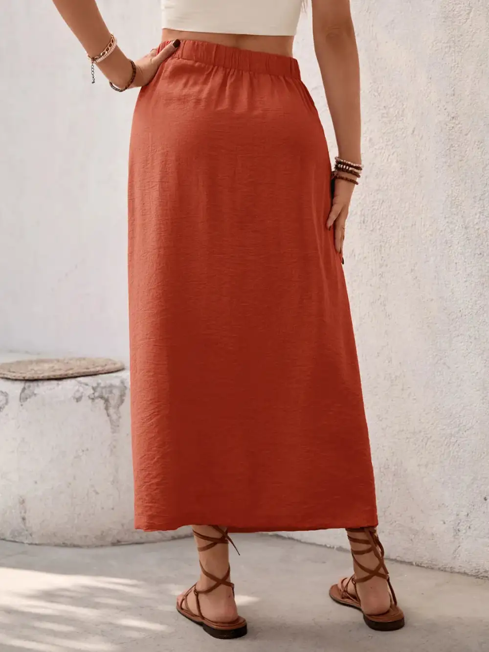 Slit Midi So Category Skirt