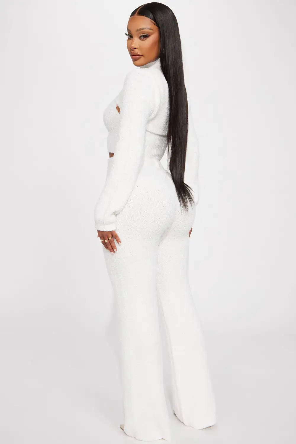 Feeling Cozy 3 Piece Pant Set - White