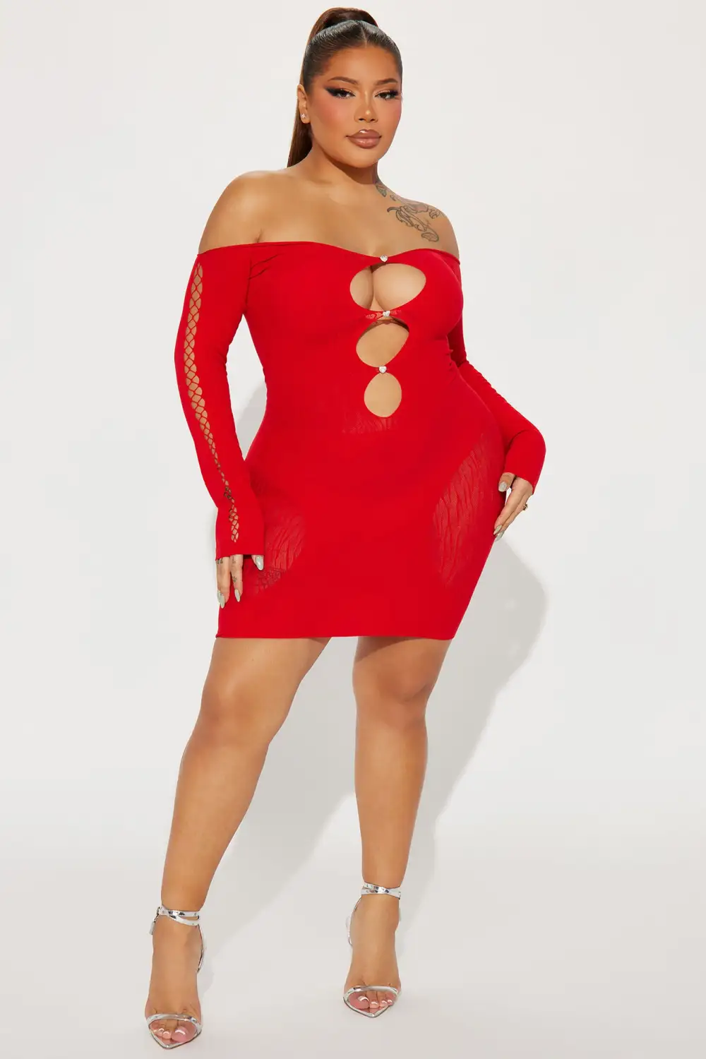 Alexis Seamless Mini Dress - Red