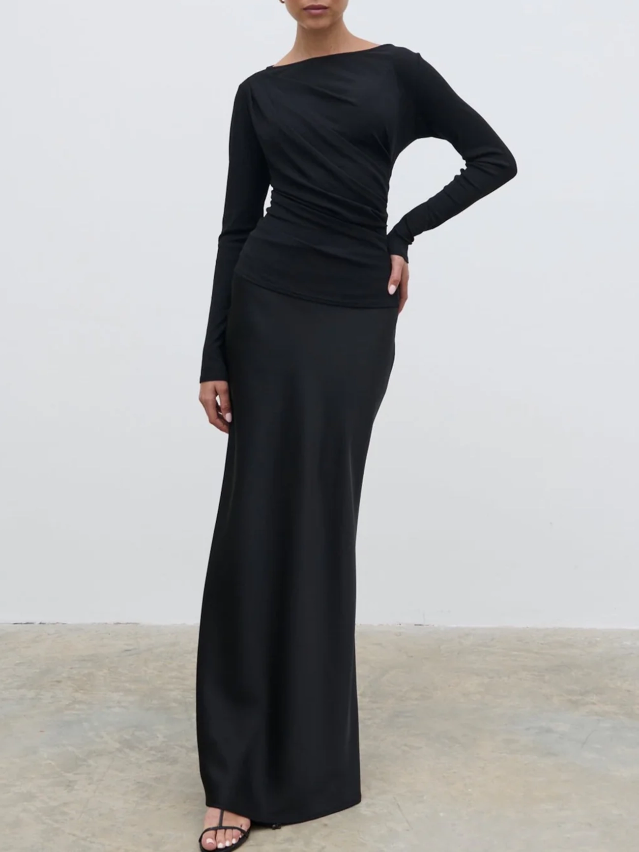 Semi-Sheer Jersey Top