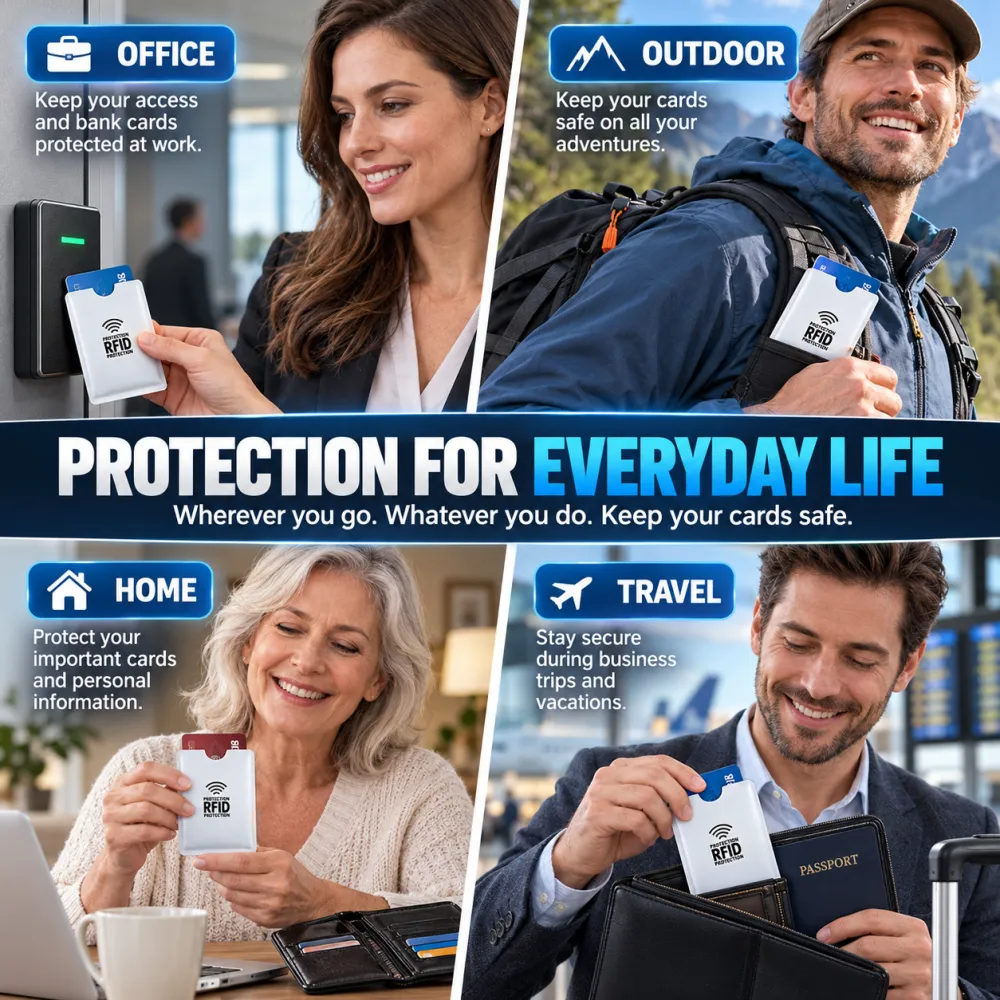 RFID Blocking Anti Theft Card Sleeves