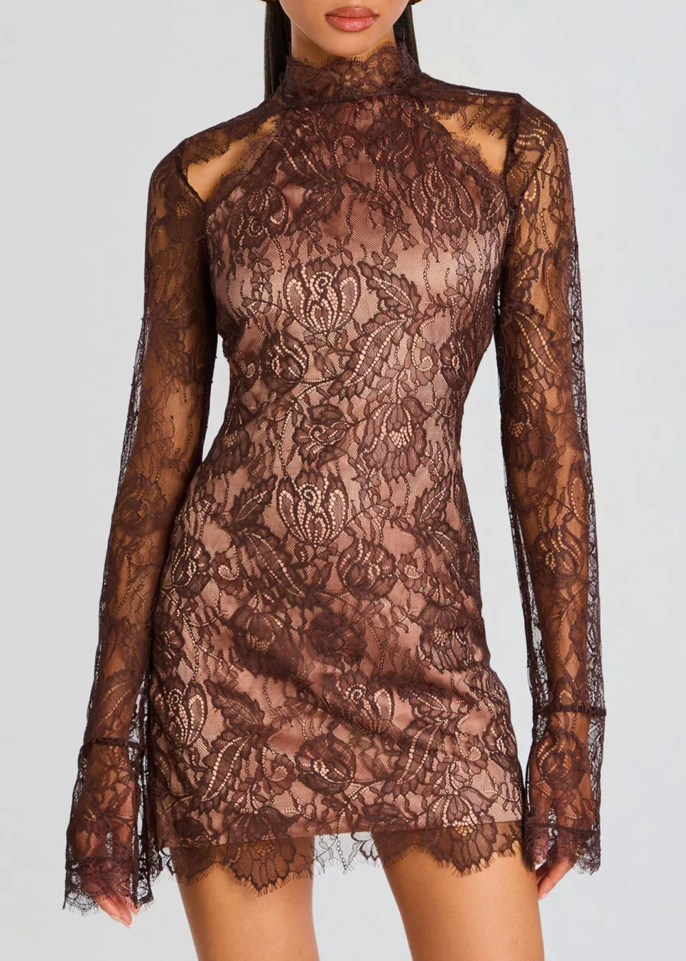 Lace Long Sleeve Dress